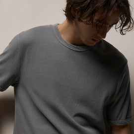Slub Jersey Short Sleeve Crew in Ore Pigment | James Perse Los Angeles