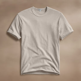 Slub Jersey Short Sleeve Crew in Salt Pigment | James Perse Los Angeles