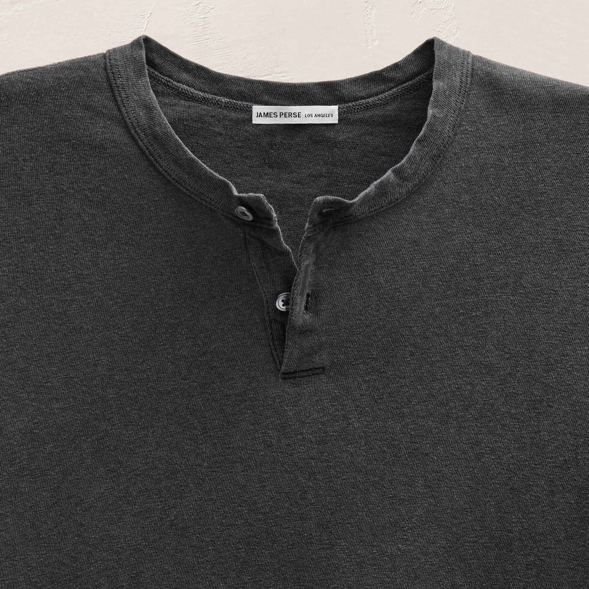 Slub Jersey Henley in Magma Pigment | James Perse Los Angeles