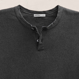 Slub Jersey Henley in Magma Pigment | James Perse Los Angeles