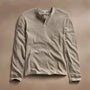 Natural Slub Jersey Henley in Overcast Pigment | James Perse Los Angeles