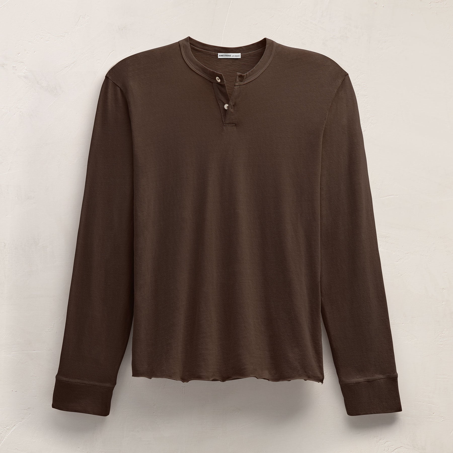 Slub Jersey Short Sleeve Henley - Magma Pigment | James Perse Los