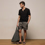 Slub Jersey Short Sleeve Henley in Black | James Perse Los Angeles
