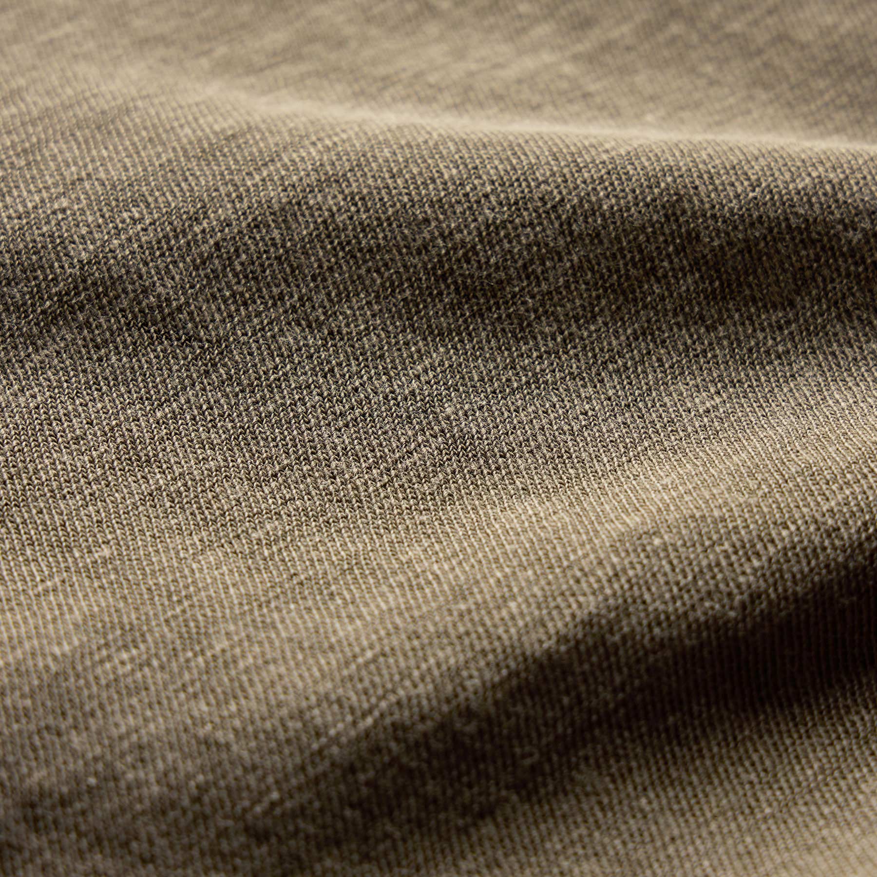 Slub Jersey Short Sleeve Henley in Light Olive Pigment | James Perse Los Angeles