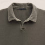 Slub Jersey Long Sleeve Open Polo In Army Green Pigment | James Perse Los Angeles