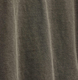 Slub Jersey Long Sleeve Open Polo In Army Green Pigment | James Perse Los Angeles