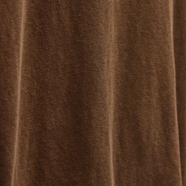 Slub Jersey Long Sleeve Open Polo in Gingerbread Pigment | James Perse Los Angeles
