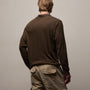 Slub Jersey Long Sleeve Open Polo in Porcupine | James Perse Los Angeles