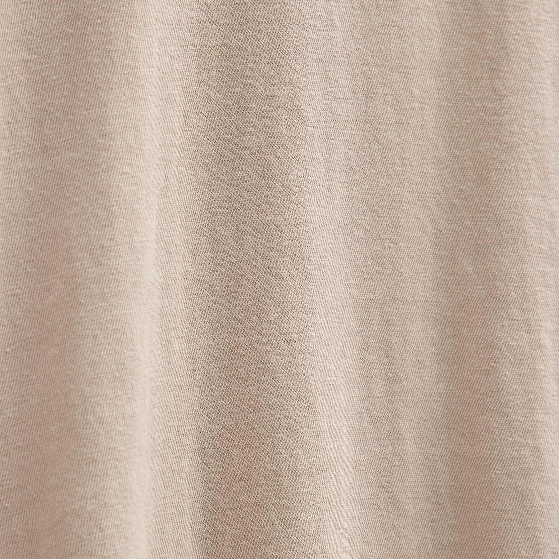 Slub Jersey Long Sleeve Open Polo in Stone Pigment | James Perse Los Angeles FLAT