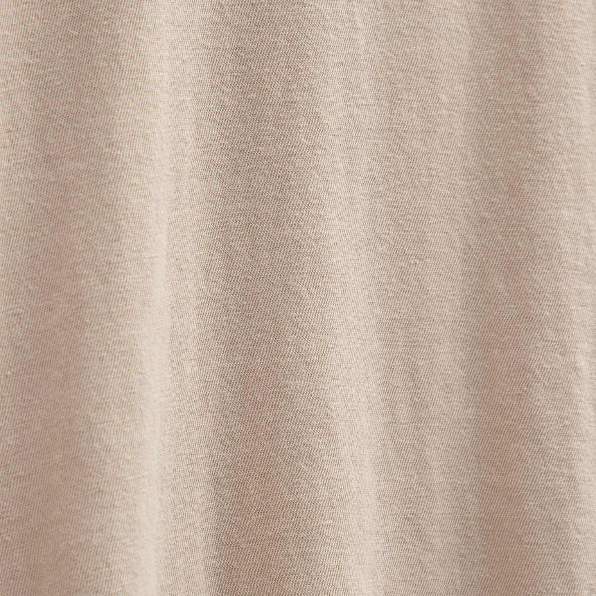 Slub Jersey Long Sleeve Open Polo in Stone Pigment | James Perse Los Angeles FLAT