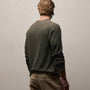 Slub Jersey Long Sleeve Raglan Crew in Army Green Pigment | James Perse Los Angeles