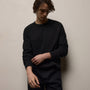 Slub Jersey Long Sleeve Raglan Crew in Black | James Perse Los Angeles