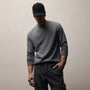 Long Sleeve Raglan Crew in Cavalry Pigment | James Perse Los Angeles