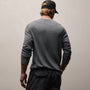 Long Sleeve Raglan Crew in Cavalry Pigment | James Perse Los Angeles