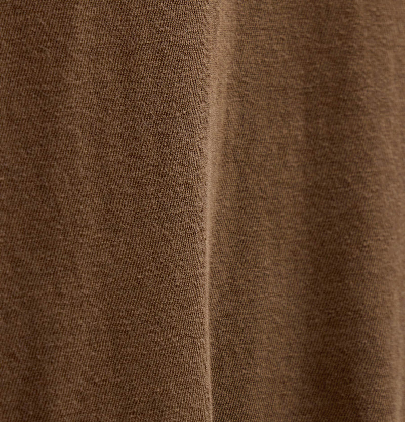 Long Sleeve Raglan Crew In Gingerbread Pigment | James Perse Los Angeles