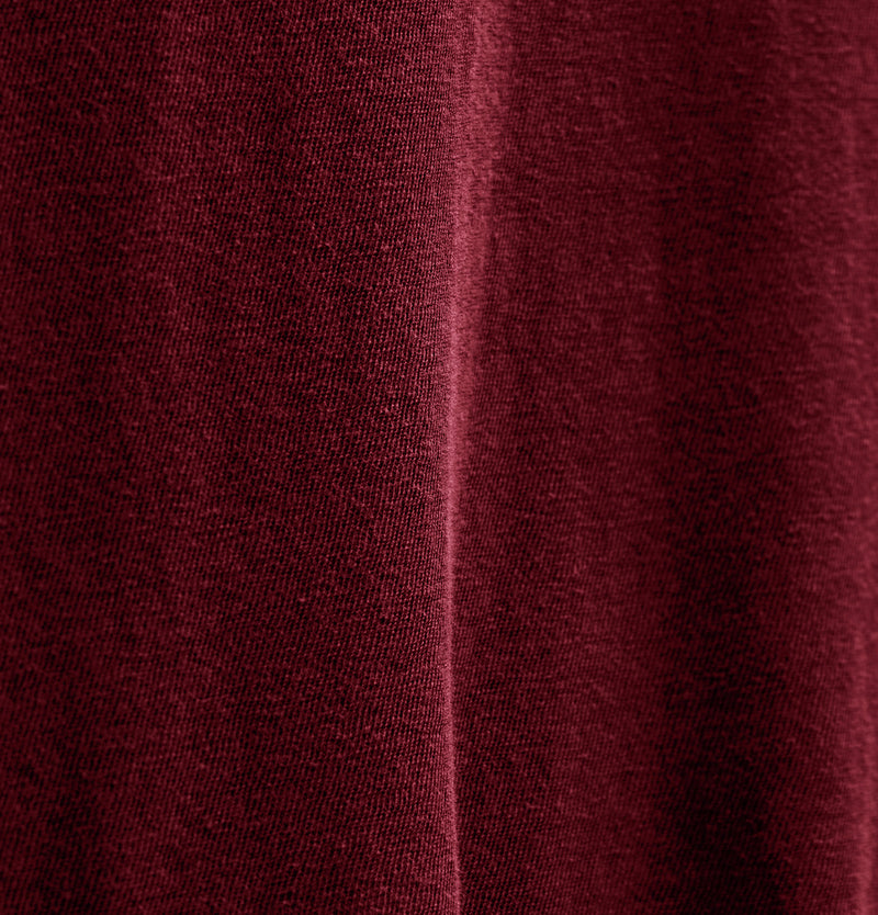 Slub Jersey Long Sleeve Raglan Crew in Heat Pigment | James Perse Los Angeles