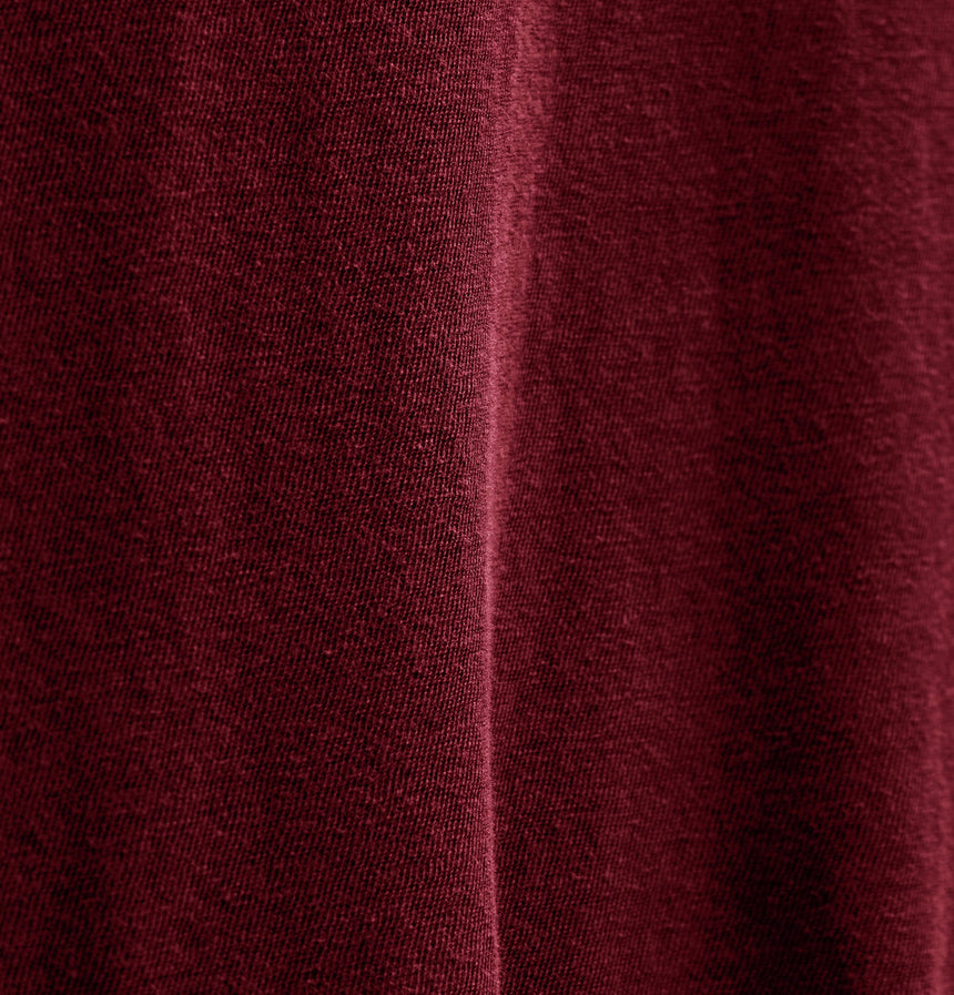 Slub Jersey Long Sleeve Raglan Crew in Heat Pigment | James Perse Los Angeles