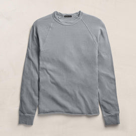 Slub Jersey Long Sleeve Raglan Crew in Ore Pigment | James Perse Los Angeles