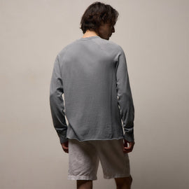 Slub Jersey Long Sleeve Raglan Crew in Ore Pigment | James Perse Los Angeles