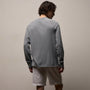 Slub Jersey Long Sleeve Raglan Crew in Ore Pigment | James Perse Los Angeles
