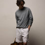 Slub Jersey Long Sleeve Raglan Crew in Ore Pigment | James Perse Los Angeles