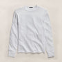 Slub Jersey Long Sleeve Raglan Crew in White | James Perse Los Angeles