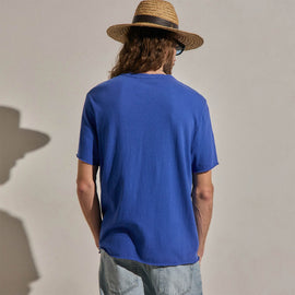 Slub Jersey Pocket Tee in Baltic Blue | James Perse Los Angeles