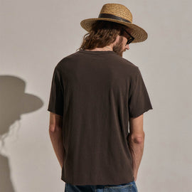 Slub Jersey Pocket Tee in Bark Pigment | James Perse Los Angeles