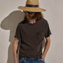 Slub Jersey Pocket Tee in Bark Pigment | James Perse Los Angeles