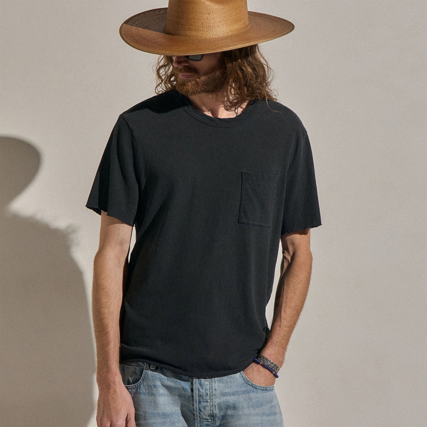 Slub Jersey Pocket Tee in Magma Pigment | James Perse Los Angeles