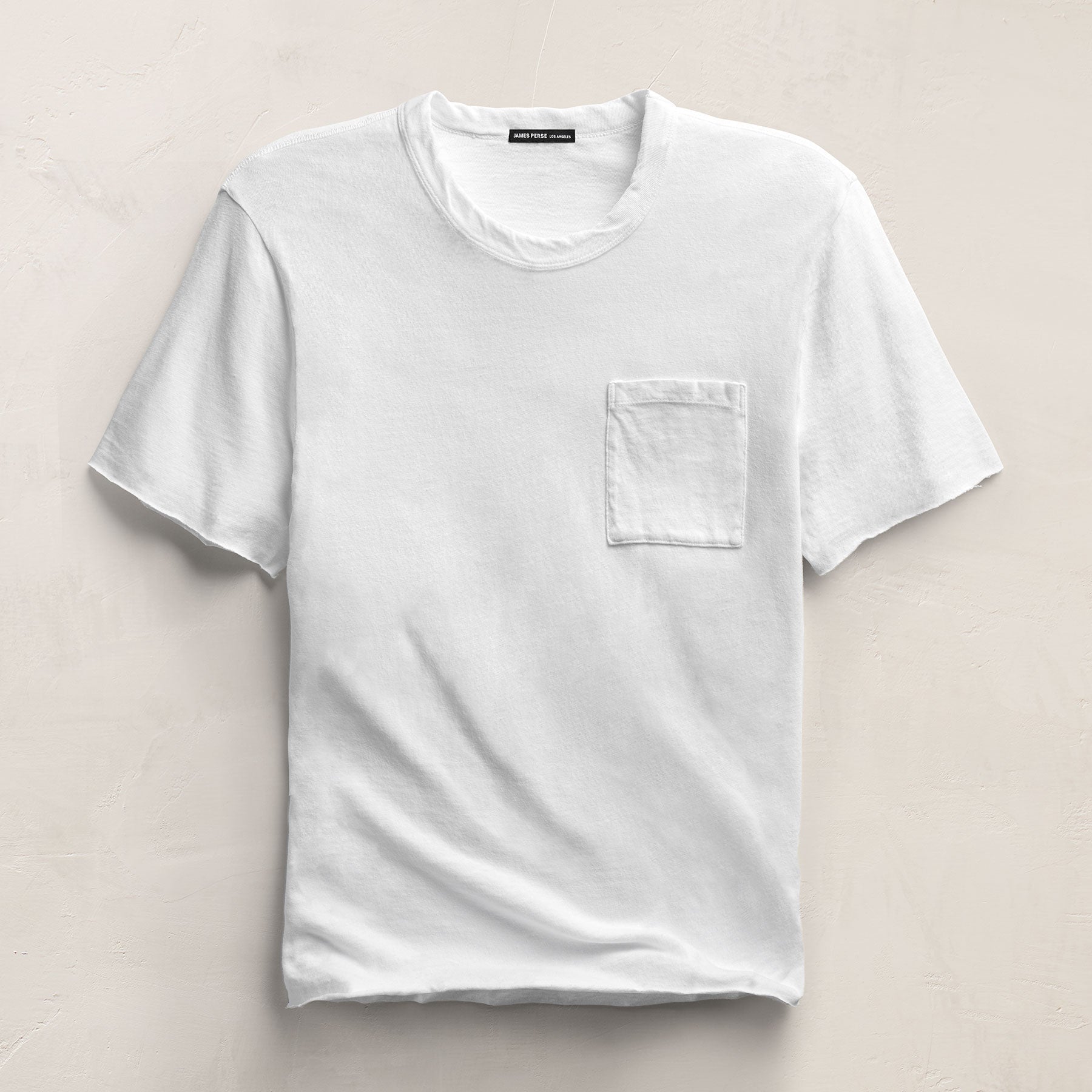 Slub Jersey Pocket Tee In White | James Perse Los Angeles