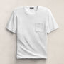 Slub Jersey Pocket Tee in White | James Perse Los Angeles