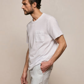 Slub Jersey Pocket Tee in White | James Perse Los Angeles