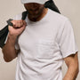 Slub Jersey Pocket Tee in White | James Perse Los Angeles