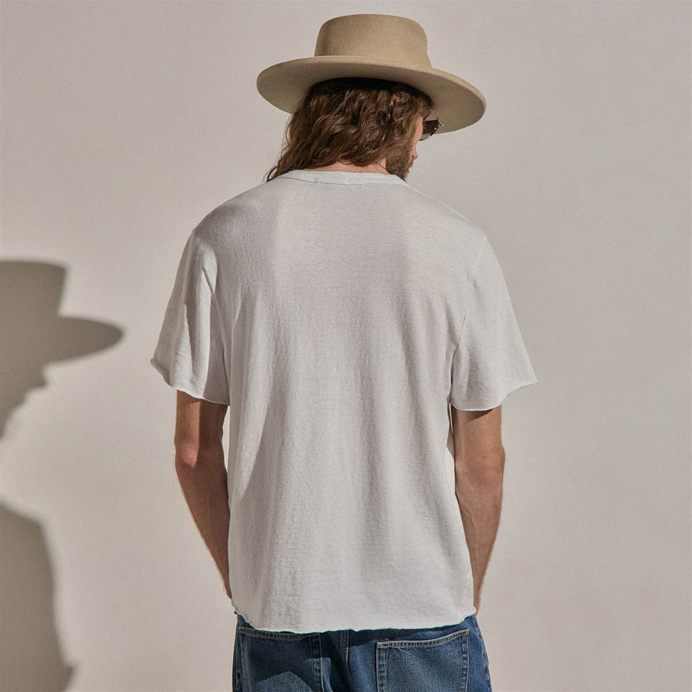 Slub Jersey Pocket Tee in White | James Perse Los Angeles