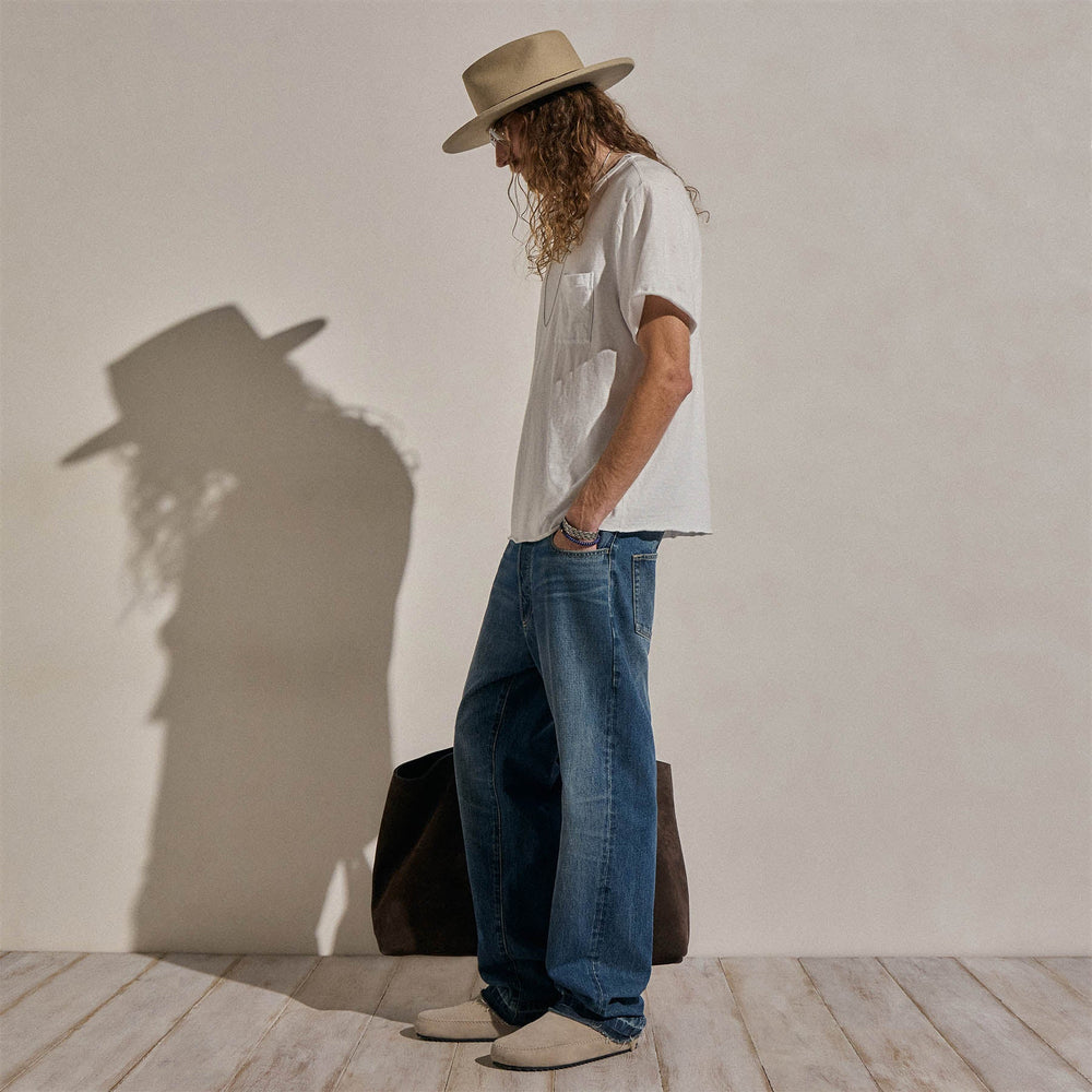 Slub Jersey Pocket Tee in White | James Perse Los Angeles