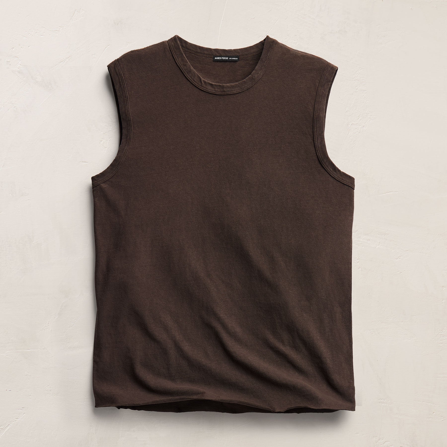 Slub Jersey Tank in Bark Pigment | James Perse Los Angeles