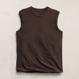 Slub Jersey Tank in Bark Pigment | James Perse Los Angeles