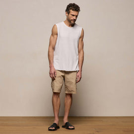 Slub Jersey Tank in White | James Perse Los Angeles