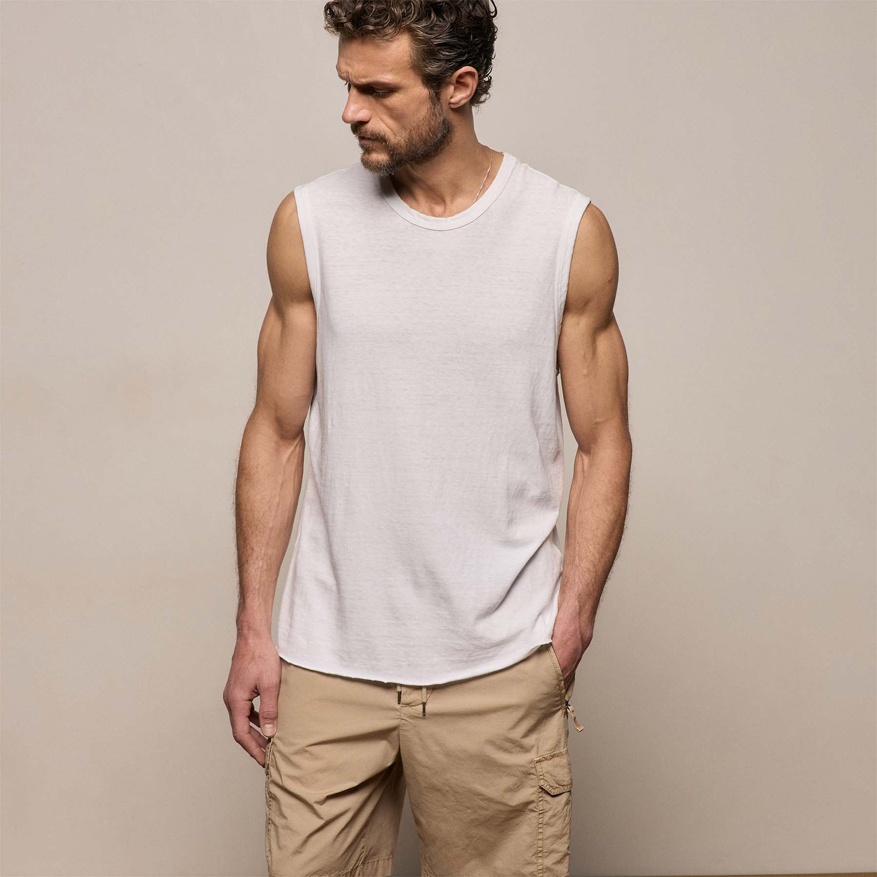 LA Skate Tank - White | James Perse Los Angeles