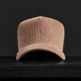 Corduroy Trucker Hat in Chestnut | James Perse Los Angeles