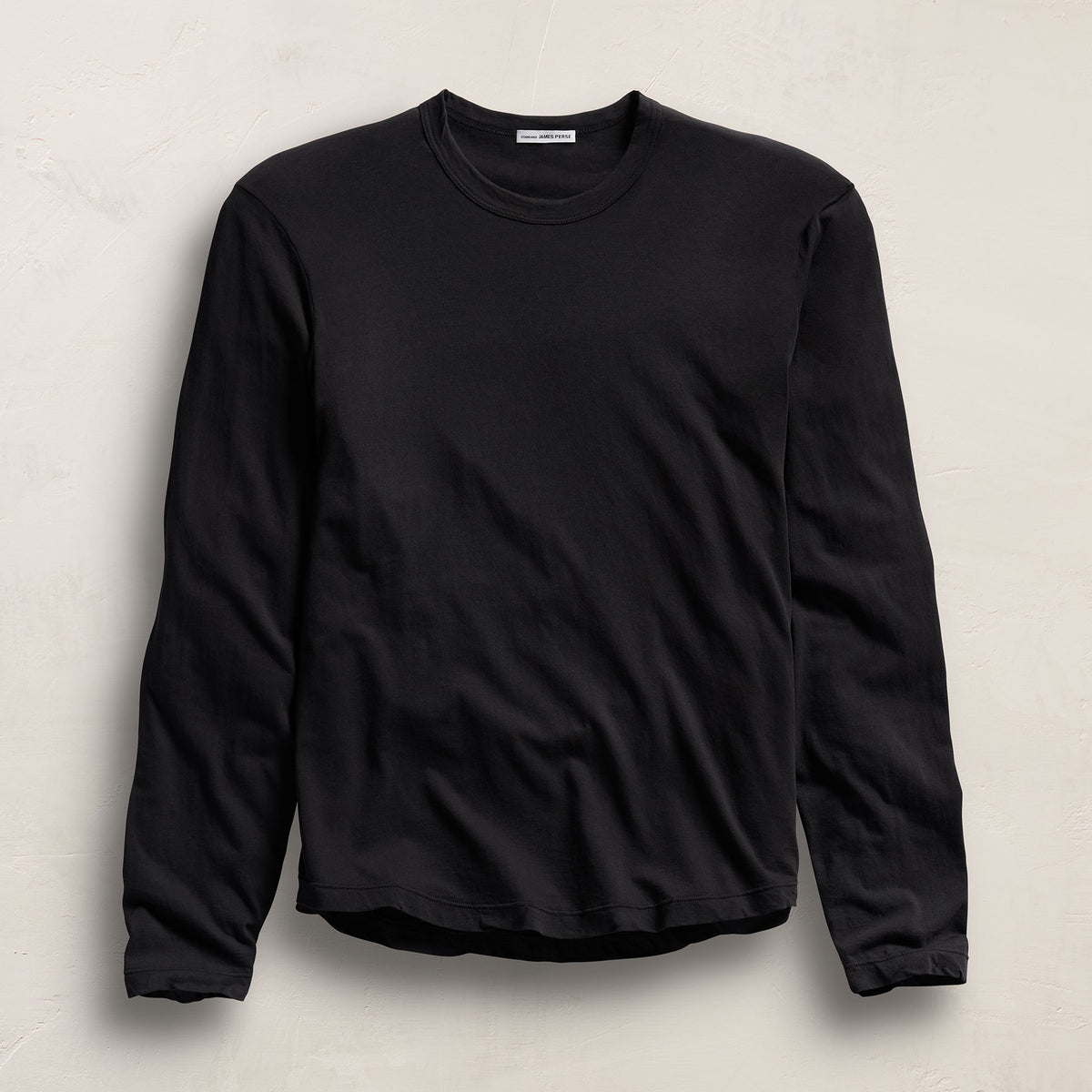 Shirttail Hem Crew - Black