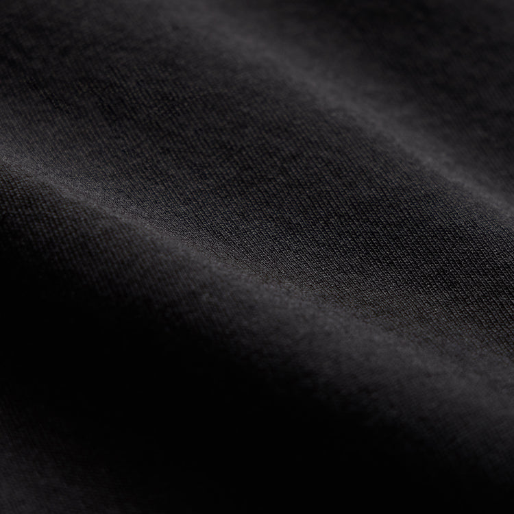 Shirttail Hem Crew - Black