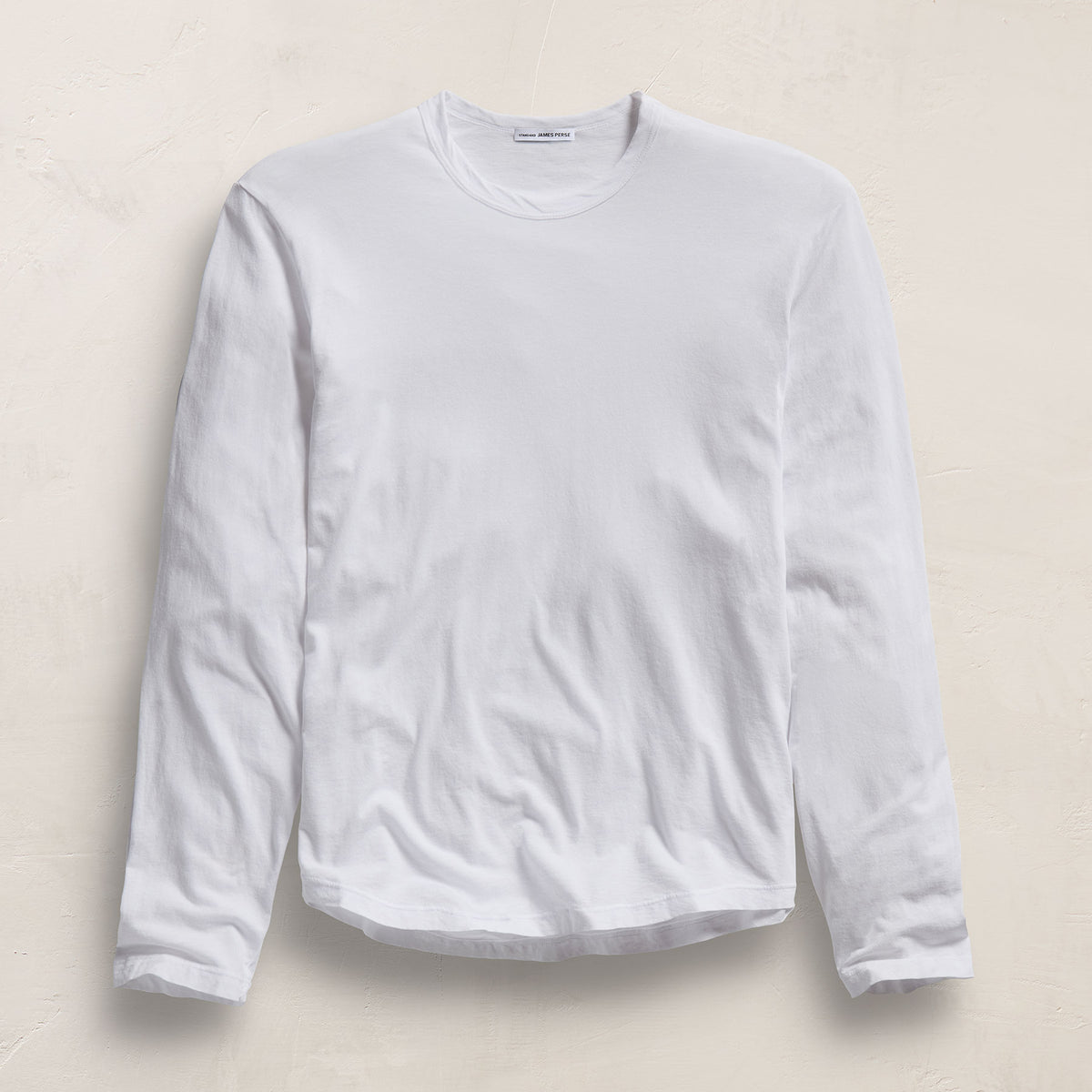 Shirttail Hem Crew - White