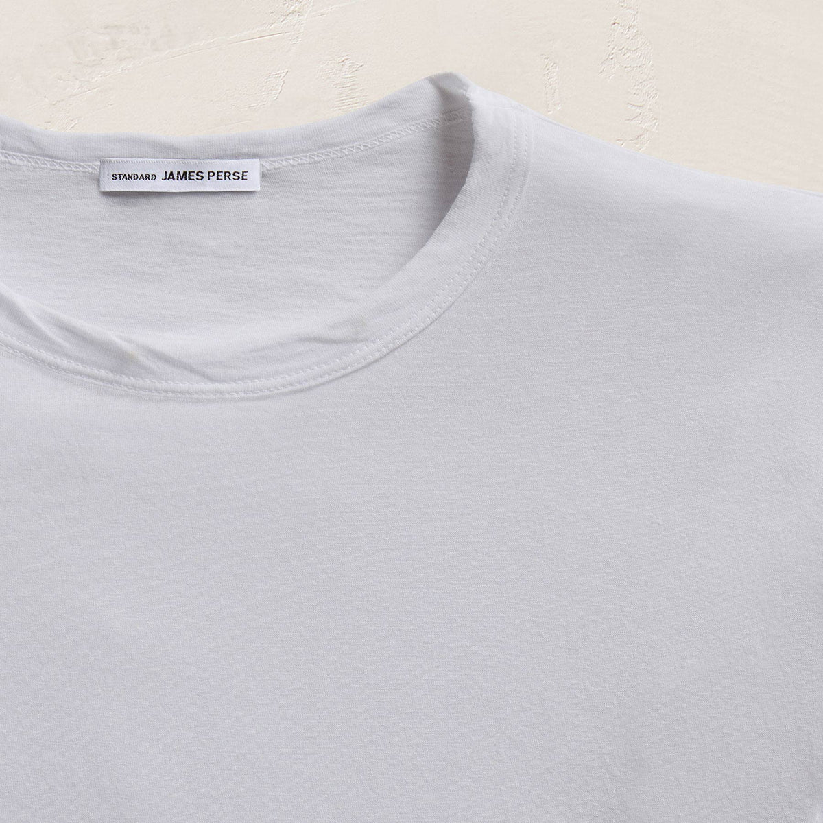 Shirttail Hem Crew - White