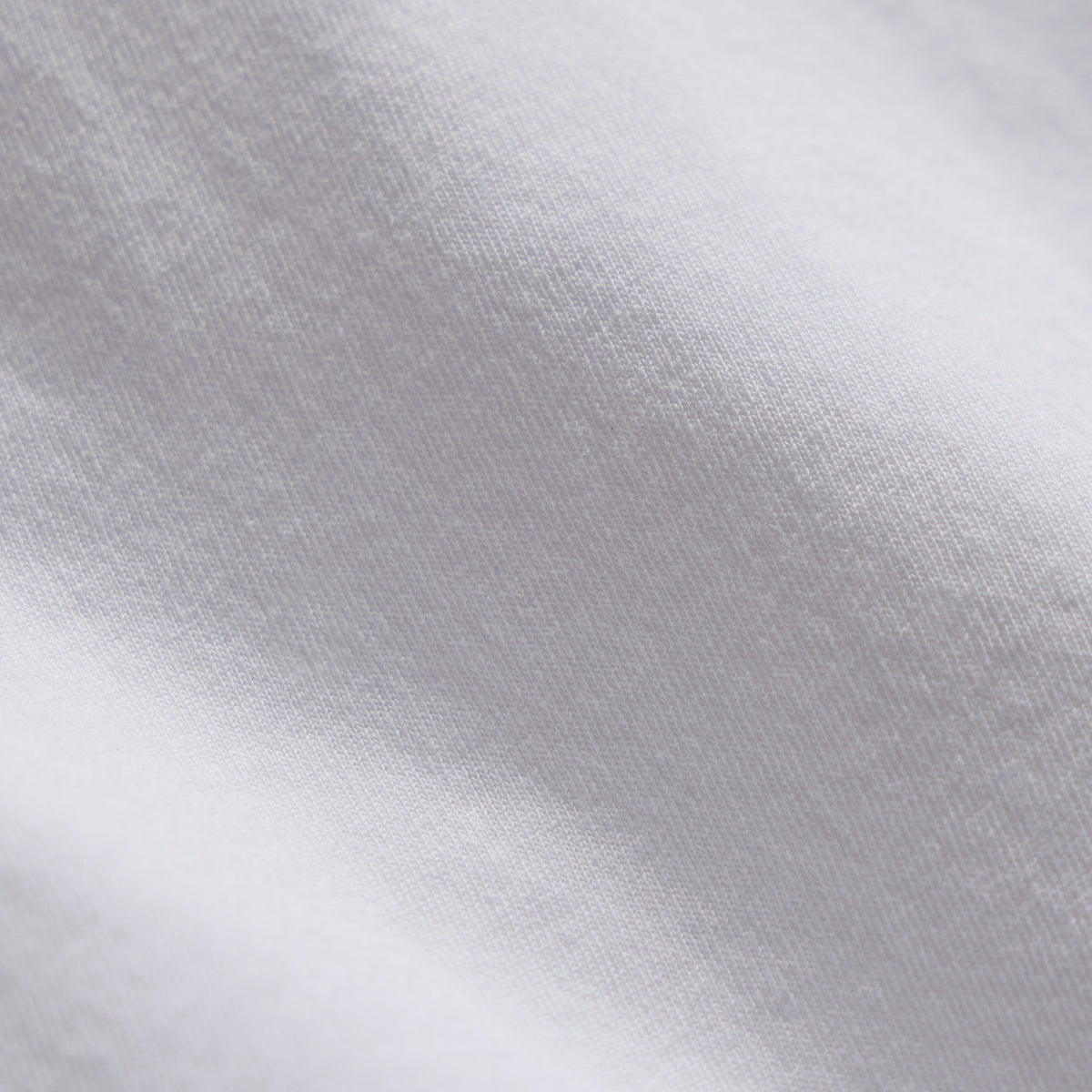 Shirttail Hem Crew - White