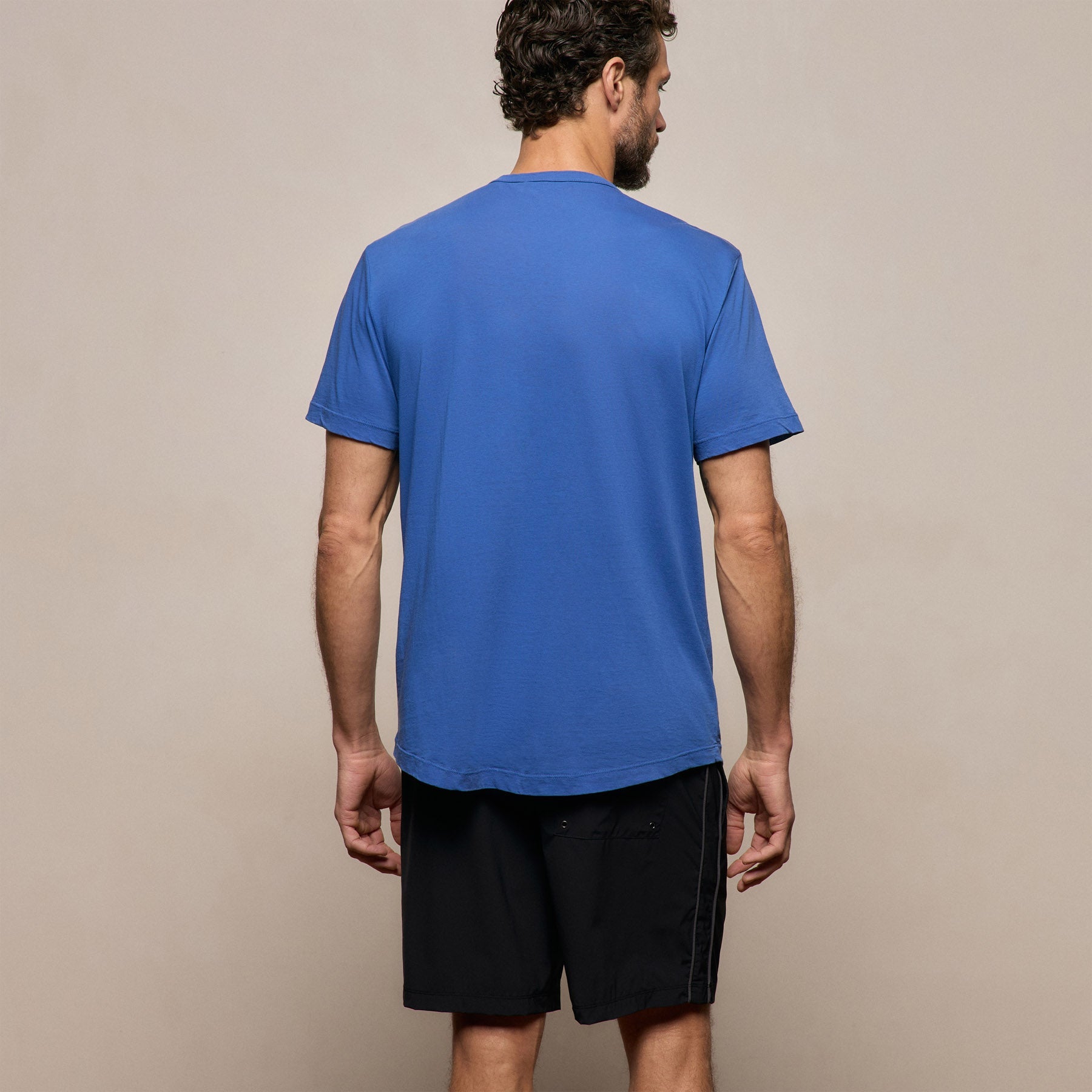Clear Jersey Crew In Baltic Blue | James Perse Los Angeles