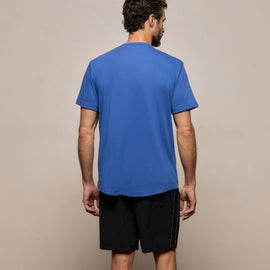 Clear Jersey Crew In Baltic Blue | James Perse Los Angeles