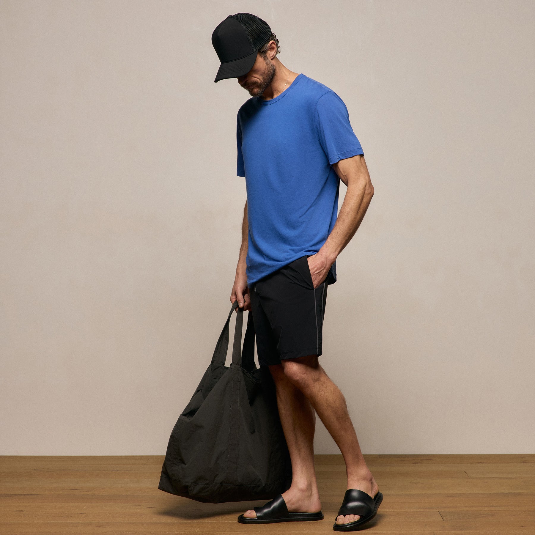 Clear Jersey Crew In Baltic Blue | James Perse Los Angeles