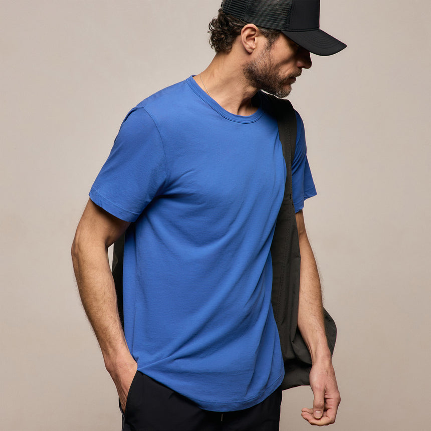 Clear Jersey Crew In Baltic Blue | James Perse Los Angeles